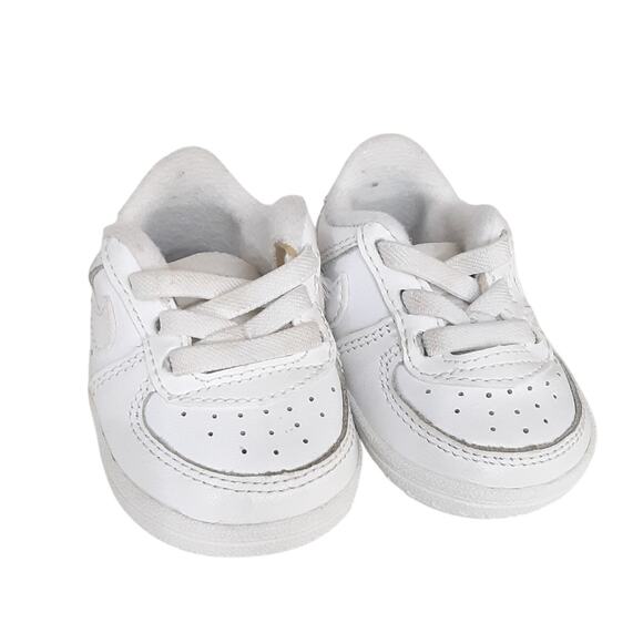 Nike Air Force 1 Baby Crib Shoes White Booties Baby 1C Slip On Basketball Shoes - Picture 4 of 7